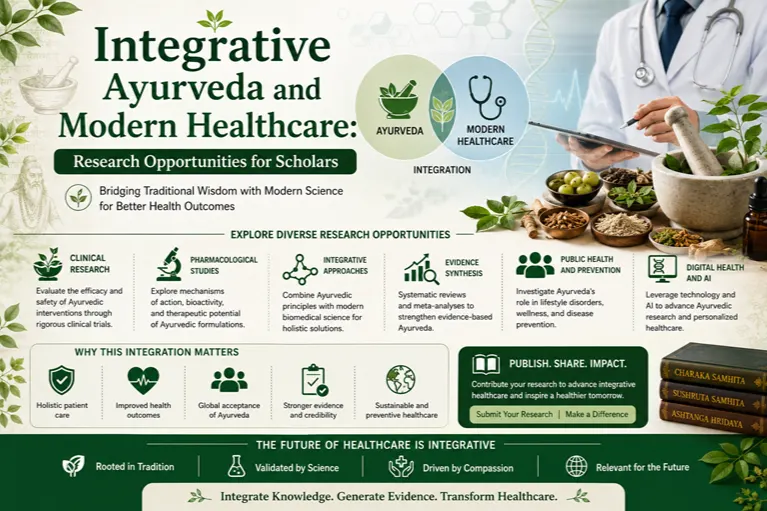 Integrative Ayurveda and Modern Healthcare: Research Opportunities for Scholars